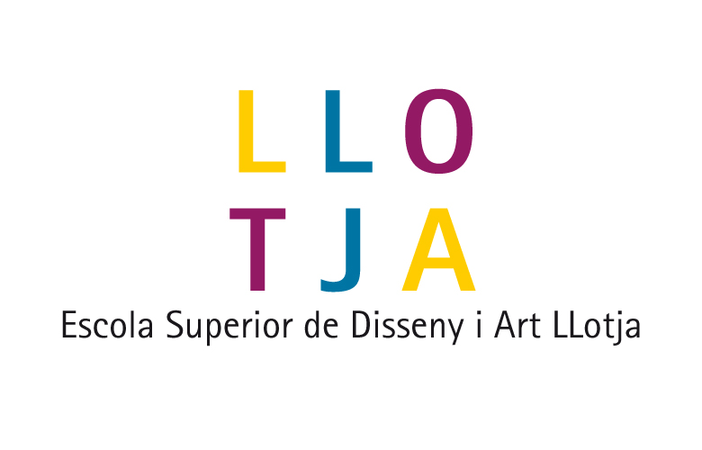 Diseño gráfico logotipo para la escuela de diseño y arte la Llotja. Diseño realizado por el estudio de diseño gráfico y web tuctucbarcelona.
